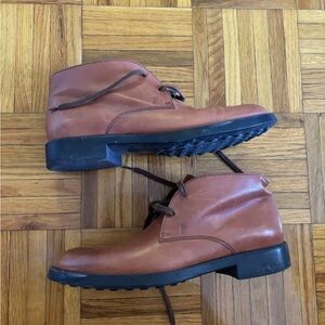 Tod’s Chukka Boots Brown Size 9, Uk8, Very Good Condition Made In Italy